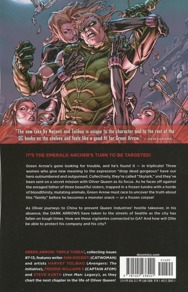 GREEN ARROW VOL 02 TRIPLE THREAT TP [9781401238421]