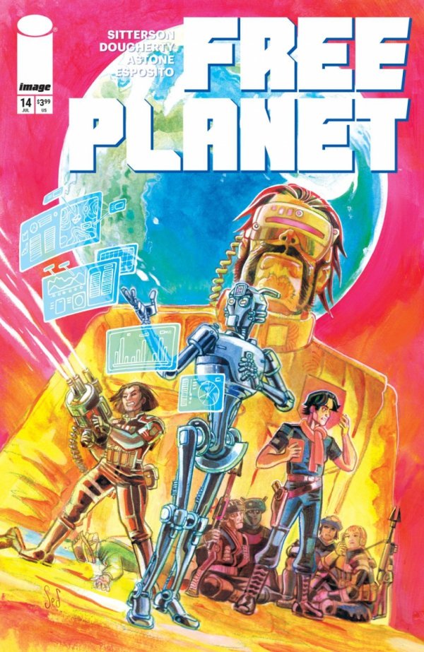 FREE PLANET #14 CVR B JED DOUGHERTY VAR [70985304314001421]