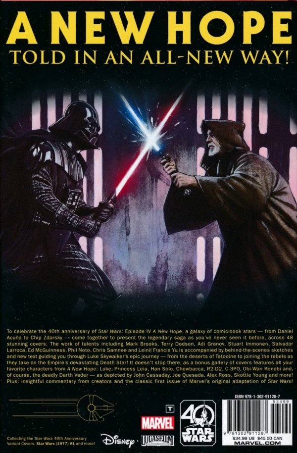 STAR WARS A NEW HOPE THE 40TH ANNIVERSARY HC [9781302911287]