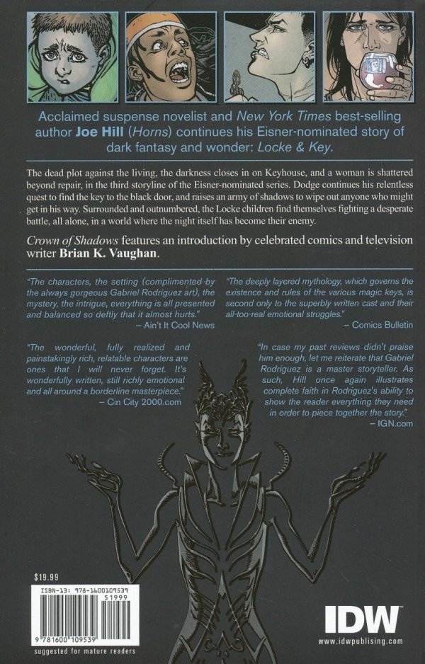 LOCKE AND KEY VOL 03 CROWN OF SHADOWS TP [9781600109539]