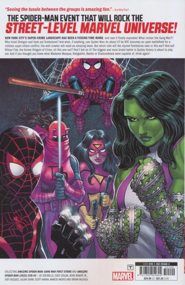 AMAZING SPIDER-MAN VOL 09 GANG WAR TP [9781302954604]