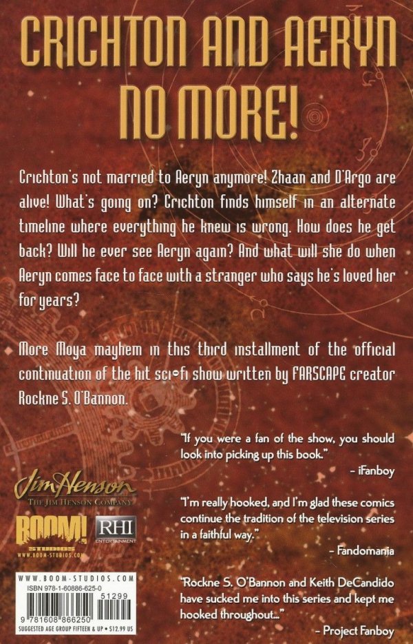 FARSCAPE VOL 03 GONE AND BACK TP [9781608866250]