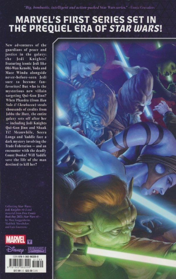 STAR WARS JEDI KNIGHTS VOL 01 GUARDIANS OF THE REPUBLIC TP [9781302963200]