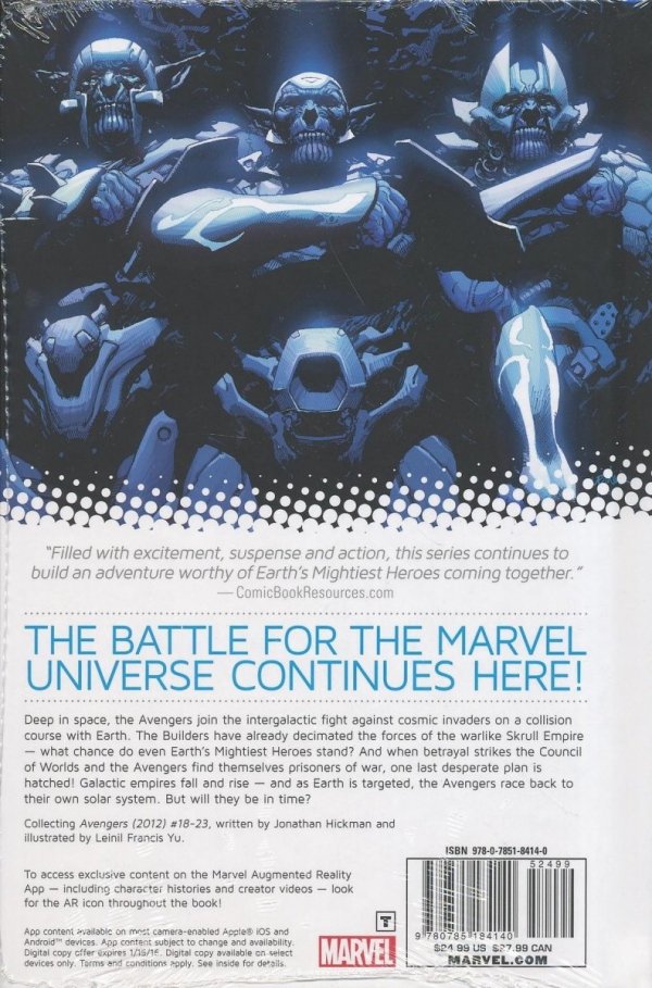 AVENGERS VOL 04 INFINITY HC [9780785184140] **promocja TOMY**
