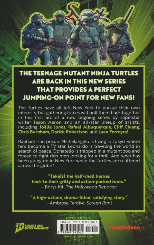 TEENAGE MUTANT NINJA TURTLES VOL 01 RETURN TO NEW YORK TP [9798887243061]