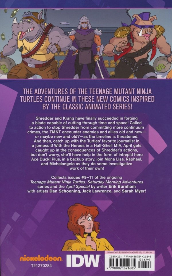 TEENAGE MUTANT NINJA TURTLES SATURDAY MORNING ADVENTURES VOL 04 TP [9798887241685]