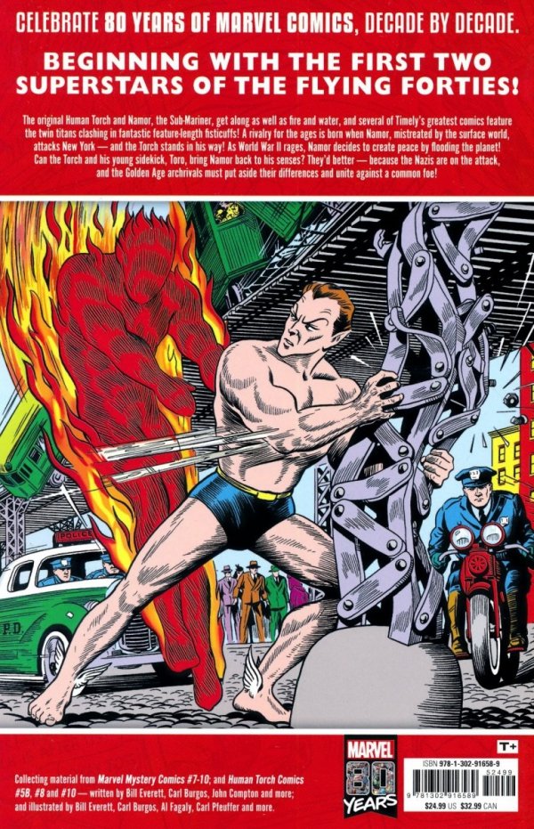 DECADES MARVEL IN THE 40S THE HUMAN TORCH VS THE SUB-MARINER TP [9781302916589] **promocja TOMY**