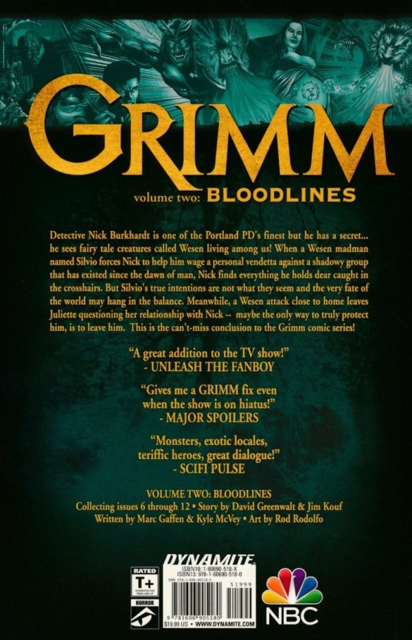 GRIMM VOL 02 BLOODLINES TP [9781606905180] **PROMOCJA SUPER SALE**