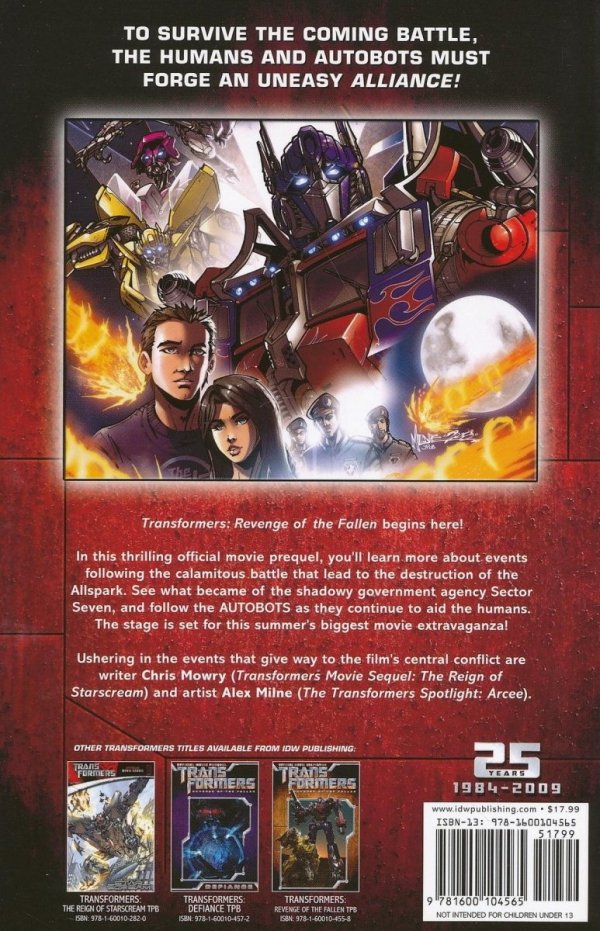 TRANSFORMERS REVENGE OF THE FALLEN ALLIANCE TP [9781600104565]