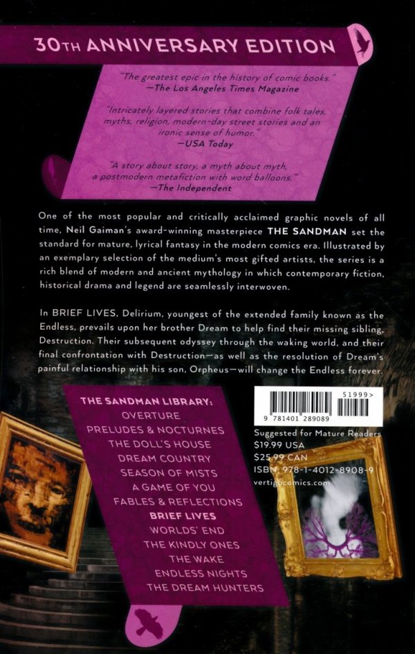 SANDMAN VOL 07 BRIEF LIVES TP [9781401289089]