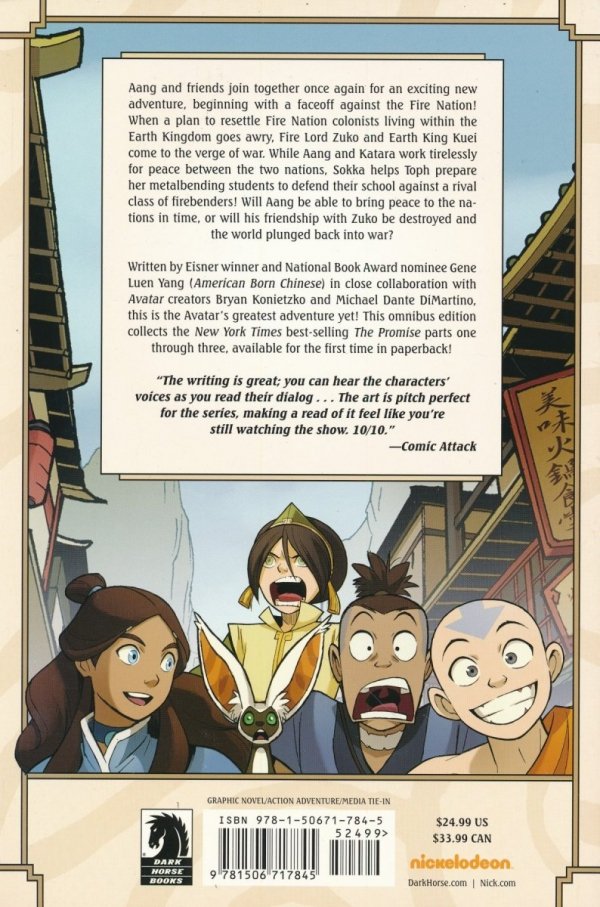 AVATAR THE LAST AIRBENDER THE PROMISE OMNIBUS TP [9781506717845] **promocja STOCK SALE**