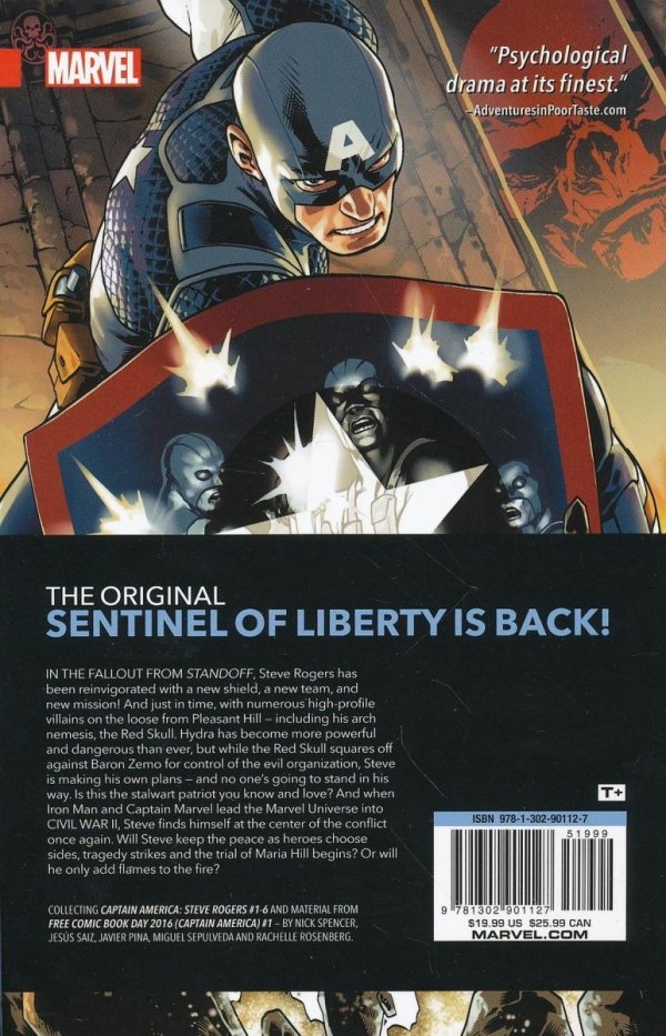 CAPTAIN AMERICA STEVE ROGERS VOL 01 HAIL HYDRA TP [9781302901127]