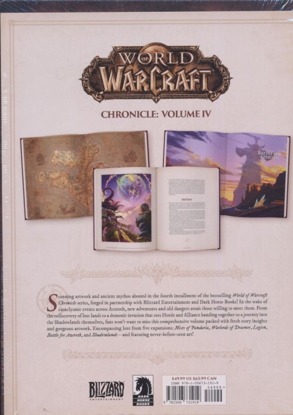 WORLD OF WARCRAFT CHRONICLE VOL 04 HC [9781506731919]