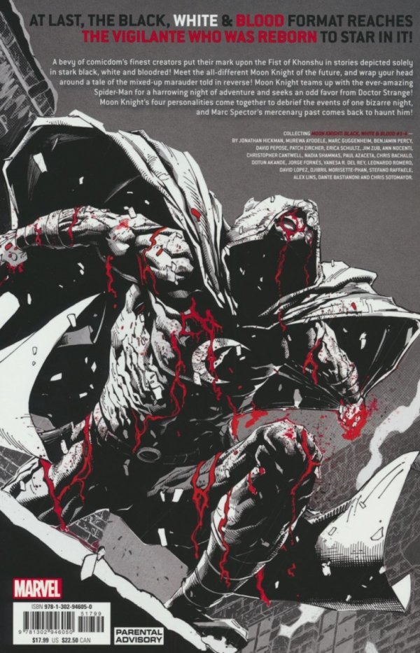 MOON KNIGHT BLACK WHITE AND BLOOD TP [9781302946050]