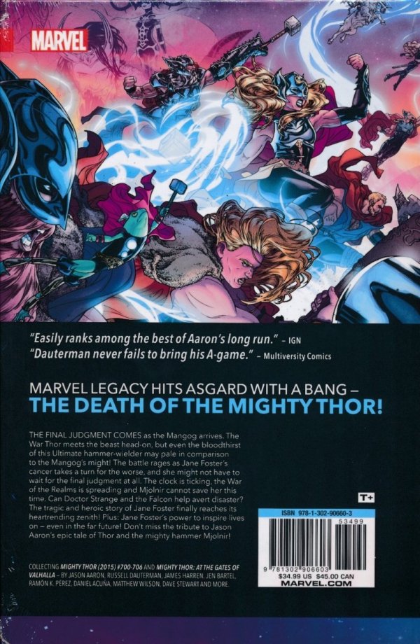 MIGHTY THOR VOL 05 THE DEATH OF THE MIGHTY THOR HC [9781302906603] **promocja TOMY**