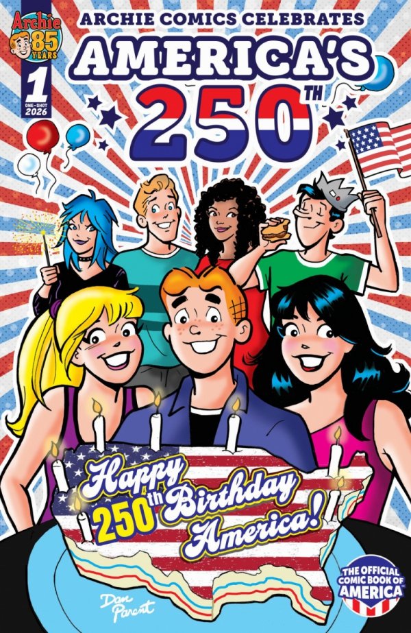 ARCHIE COMICS CELEBRATES AMERICAS 250TH ONE SHOT CVR A DAN PARENT [76281622250100111]