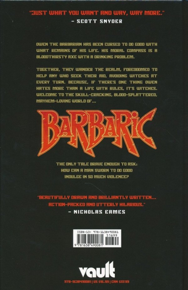 BARBARIC VOL 01 MURDERABLE OFFENSES HC [9781638490081] **promocja TOMY**