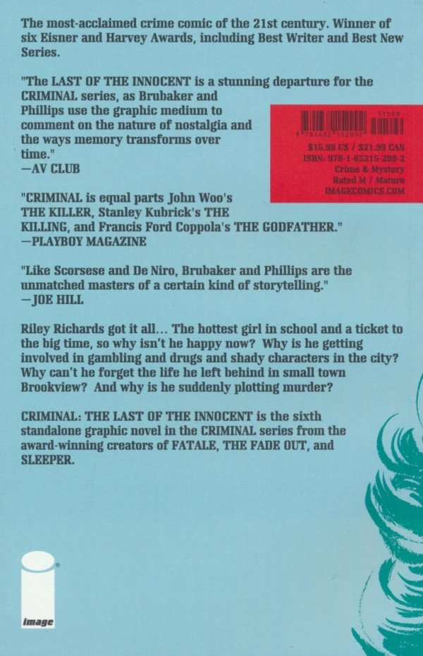 CRIMINAL VOL 06 THE LAST OF THE INNOCENT TP [9781632152992]