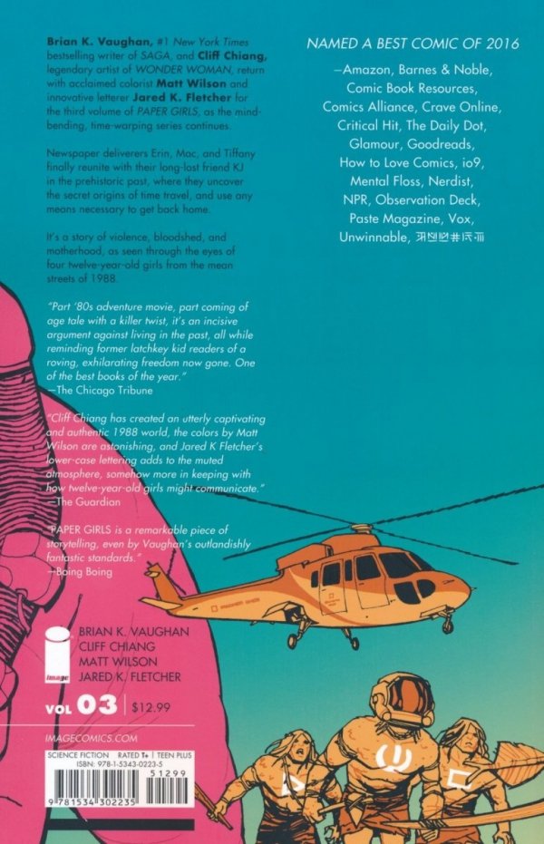 PAPER GIRLS VOL 03 TP [9781534302235]