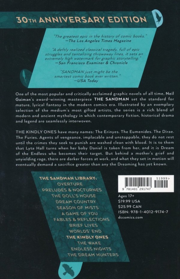 SANDMAN VOL 09 THE KINDLY ONES TP [9781401291747]