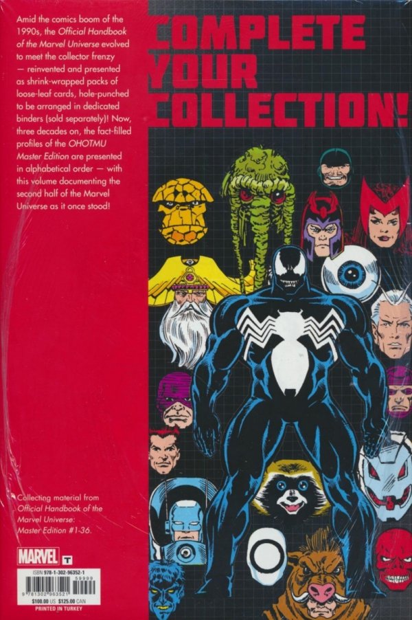 OFFICIAL HANDBOOK OF THE MARVEL UNIVERSE MASTER EDITION OMNIBUS VOL 02 HC [STANDARD] [9781302963521] **promocja TOMY**
