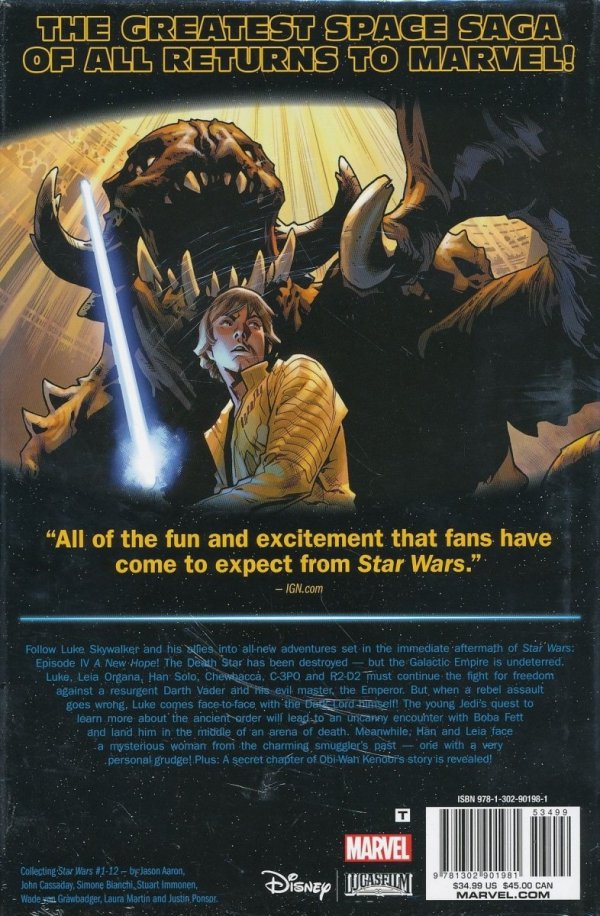 STAR WARS VOL 01 HC [VARIANT] [9781302901981]
