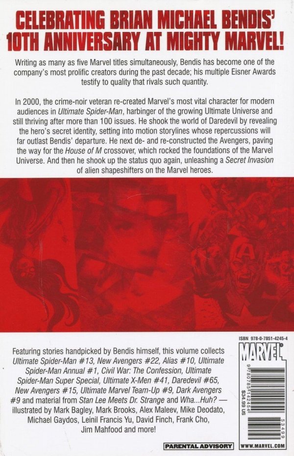 BRIAN MICHAEL BENDIS 10 YEARS AT MARVEL TP [9780785142454] **promocja TOMY**