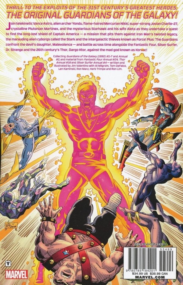 GUARDIANS OF THE GALAXY BY JIM VALENTINO VOL 01 TP [9780785184201] **PROMOCJA TOMY**