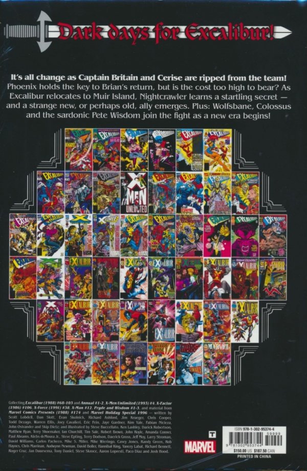 EXCALIBUR OMNIBUS VOL 03 [VARIANT] [9781302953744] **promocja TOMY**