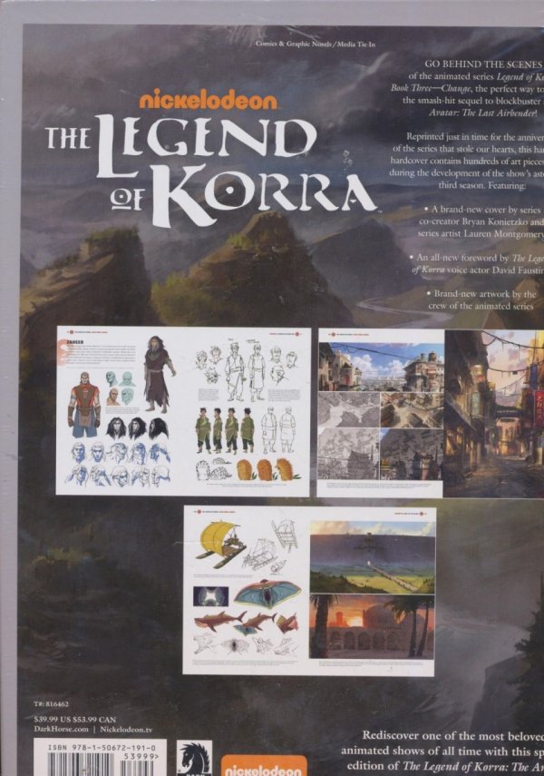 LEGEND OF KORRA THE ART OF THE ANIMATED SERIES VOL 03 CHANGE HC [9781506721910] **promocja TOMY**