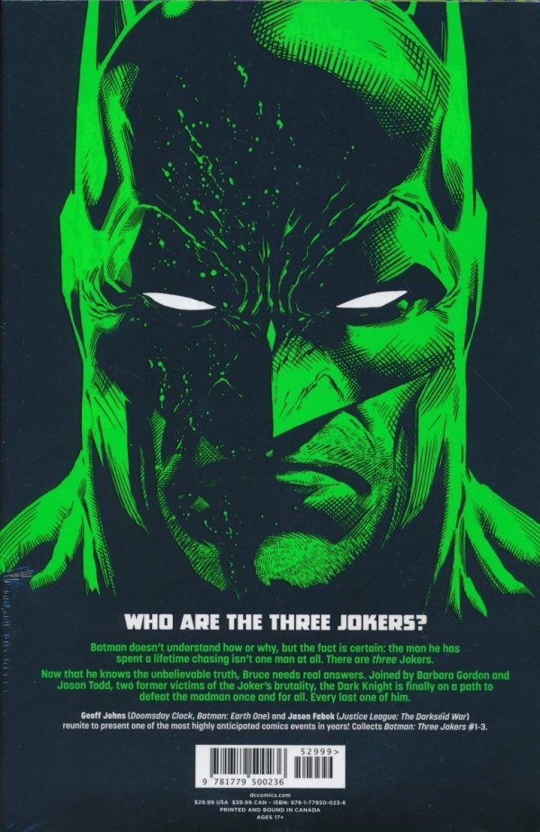 BATMAN THREE JOKERS HC [STANDARD] [9781779500236] **promocja TOMY**