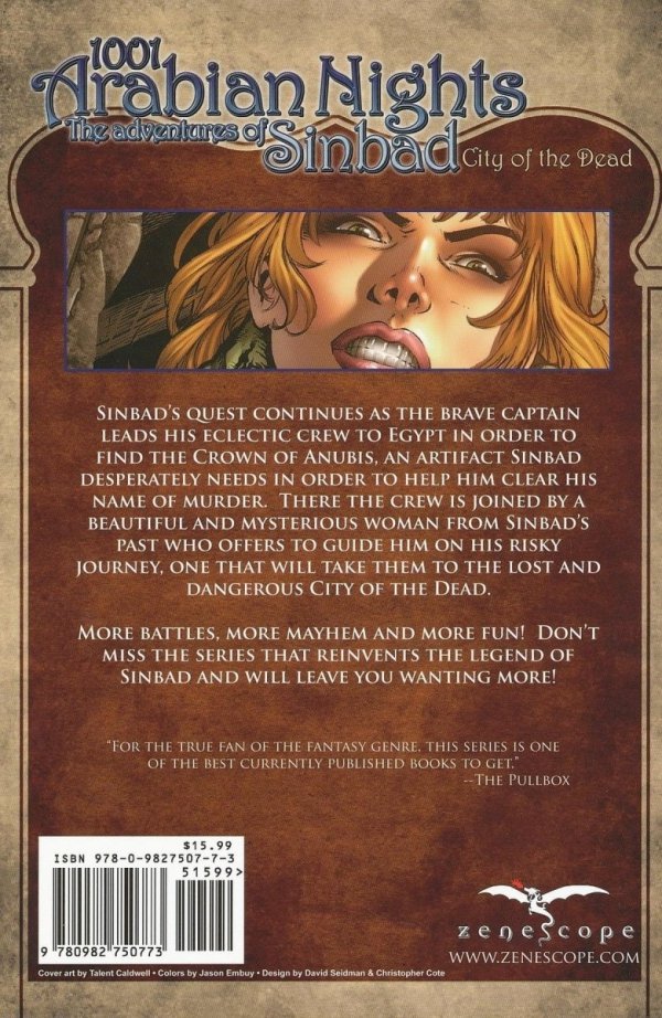 1001 ARABIAN NIGHTS THE ADVENTURES OF SINBAD VOL 02 CITY OF THE DEAD TP [9780982750773]