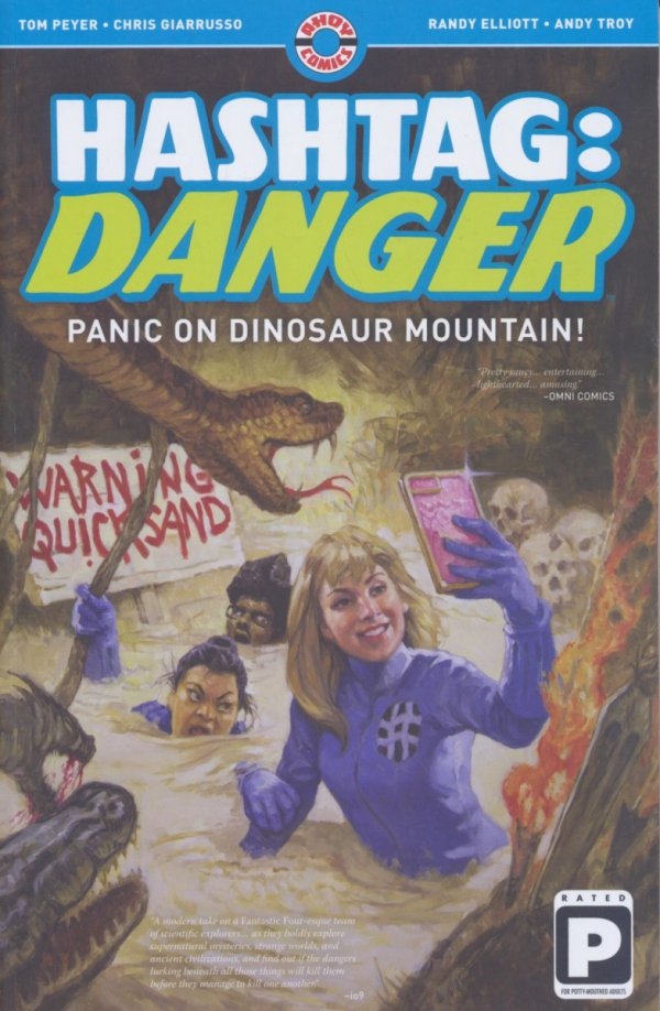 HASHTAG DANGER VOL 01 PANIC ON DINOSAUR MOUNTAIN TP [9780998044262]