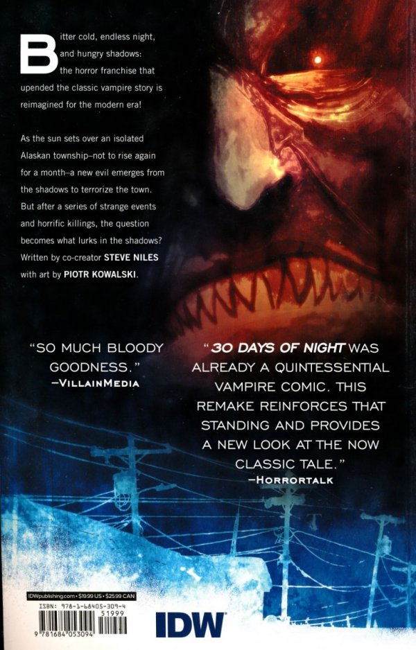 30 DAYS OF NIGHT TP [9781684053094] **PROMOCJA RABAT 10%**