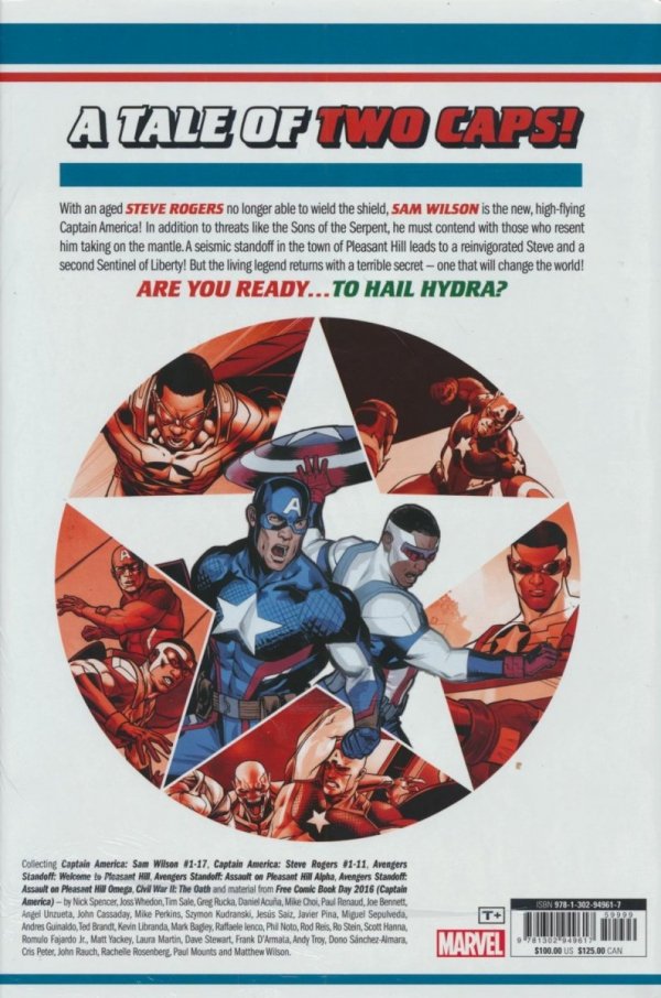 CAPTAIN AMERICA BY NICK SPENCER OMNIBUS VOL 01 HC [STANDARD] [9781302949617] **promocja TOMY**