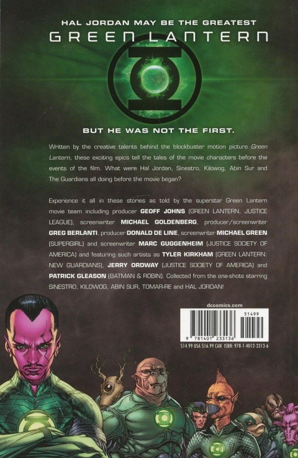 GREEN LANTERN THE MOVIE PREQUELS TP [9781401233136]