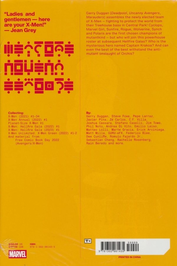 X-MEN BY GERRY DUGGAN OMNIBUS HC [STANDARD] [9781302961435]