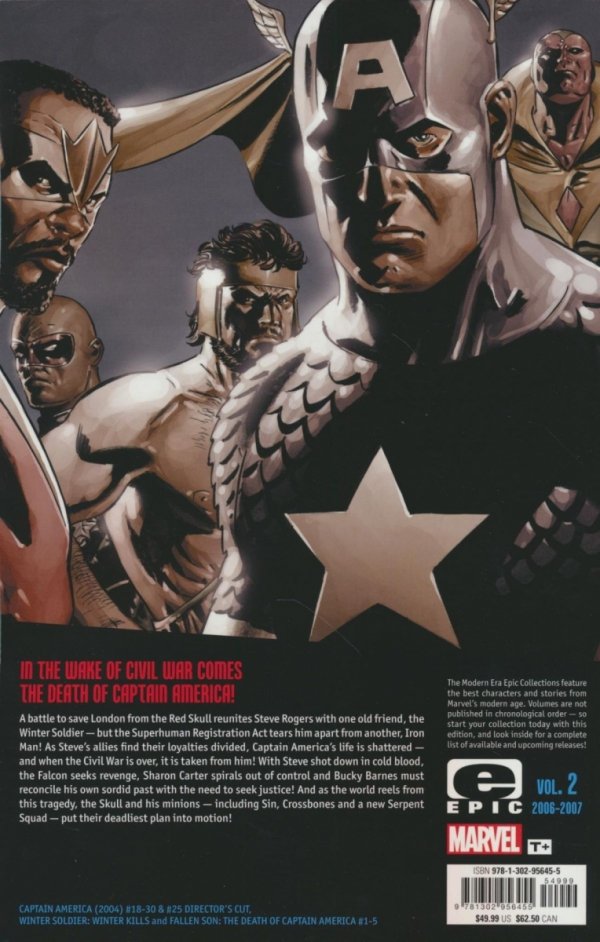 CAPTAIN AMERICA MODERN ERA EPIC COLLECTION DEATH OF THE DREAM TP [9781302956455]