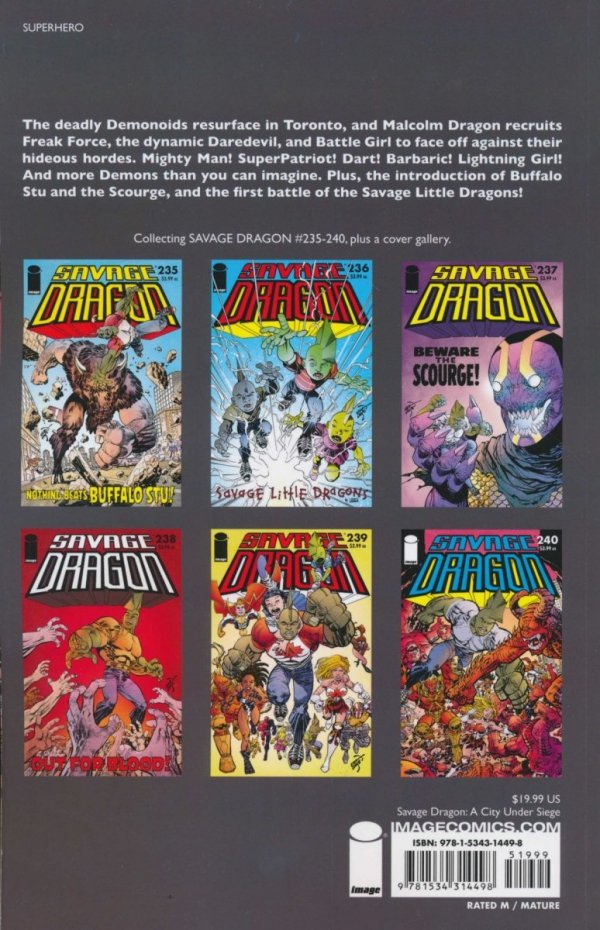 SAVAGE DRAGON A CITY UNDER SIEGE TP [9781534314498]