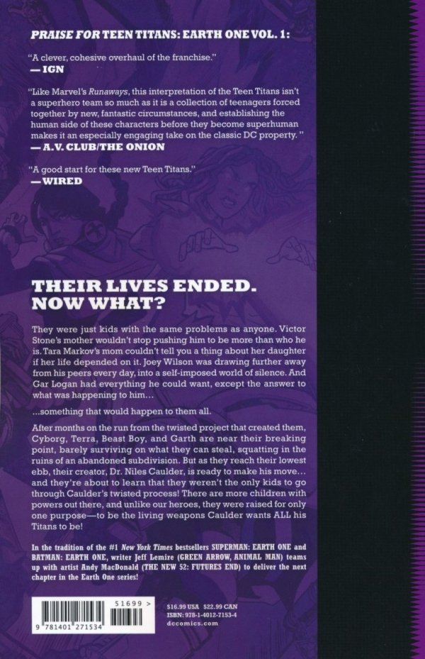 TEEN TITANS EARTH ONE VOL 02 TP [9781401271534]