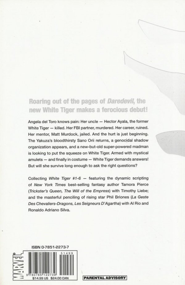 WHITE TIGER A HEROES COMPULSION TP [9780785122739] **promocja TOMY**