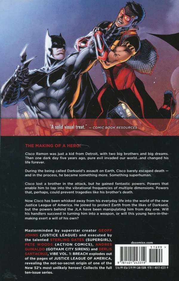 JUSTICE LEAGUE OF AMERICAS VIBE VOL 01 BREACH TP [9781401243319]