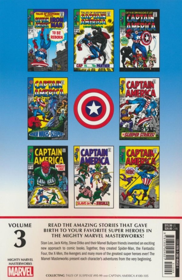 MIGHTY MARVEL MASTERWORKS CAPTAIN AMERICA TO BE REBORN TP [STANDARD] [9781302954321]