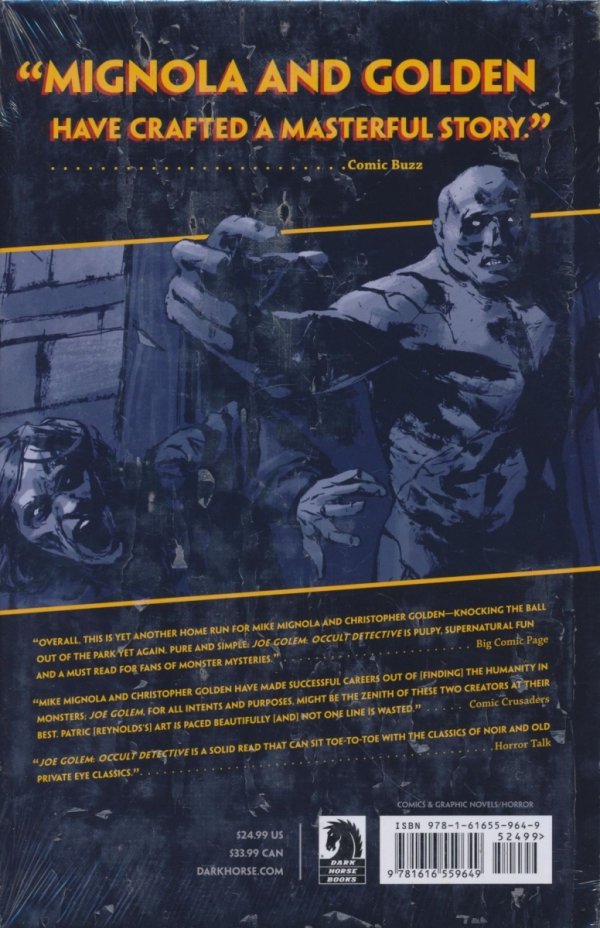 JOE GOLEM OCCULT DETECTIVE VOL 01 RAT CATCHER AND SUNKEN DEAD HC [9781616559649]