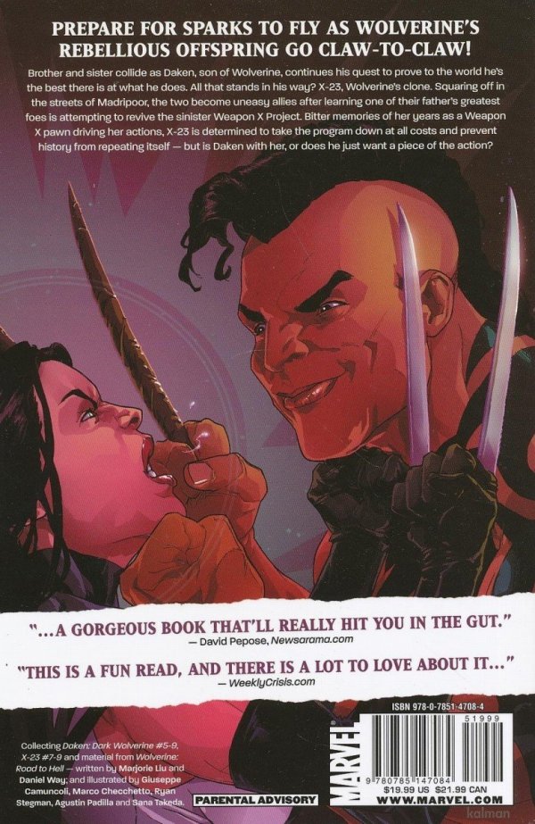 DAKEN X-23 COLLISION TP [9780785147084] **promocja TOMY**