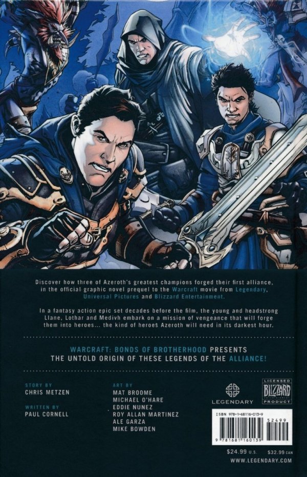 WARCRAFT BONDS OF BROTHERHOOD HC [9781681160139]