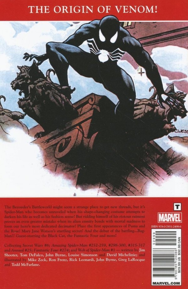 SPIDER-MAN BIRTH OF VENOM TP [9780785124986]