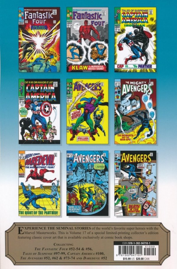 MIGHTY MARVEL MASTERWORKS THE BLACK PANTHER THE CLAWS OF THE PANTHER TP [VARIANT] [9781302947101] **promocja TOMY**