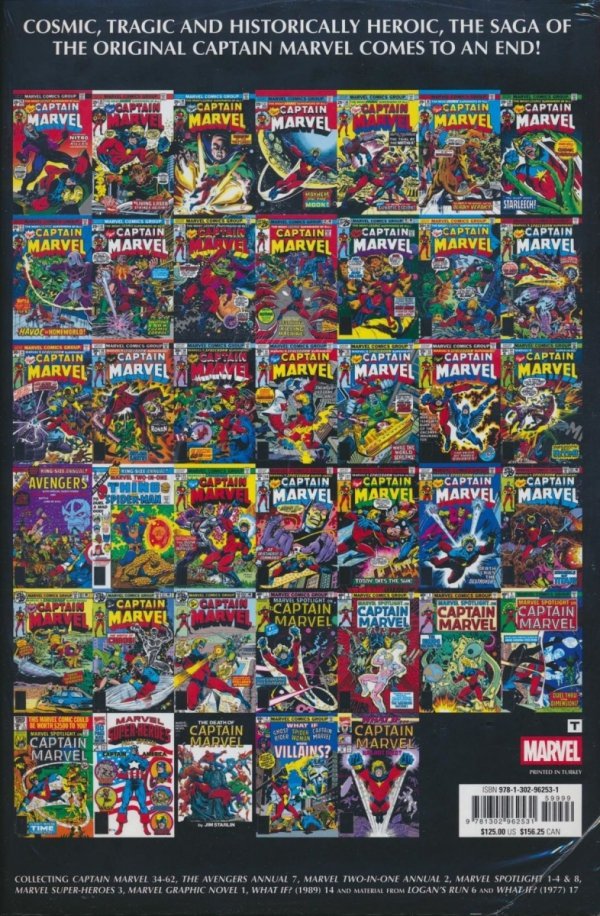 DEATH OF CAPTAIN MARVEL OMNIBUS HC [STANDARD] [9781302962531] **PROMOCJA TOMY**