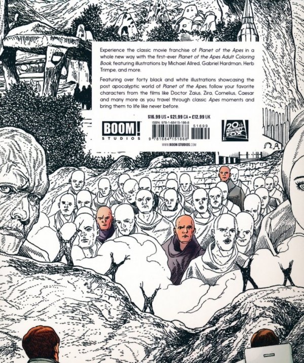 PLANET OF THE APES ADULT COLORING BOOK TP [9781684151868]